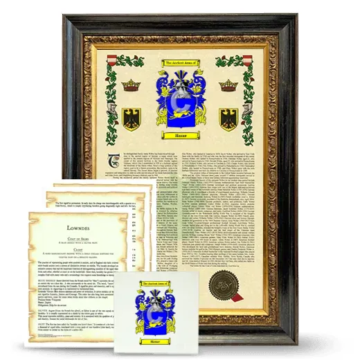 Hasse Framed Armorial, Symbolism and Large Tile - Heirloom
