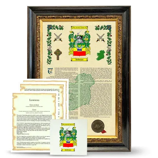 Hefernyn Framed Armorial, Symbolism and Large Tile - Heirloom
