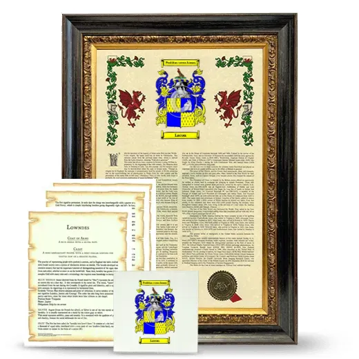 Lacon Framed Armorial, Symbolism and Large Tile - Heirloom