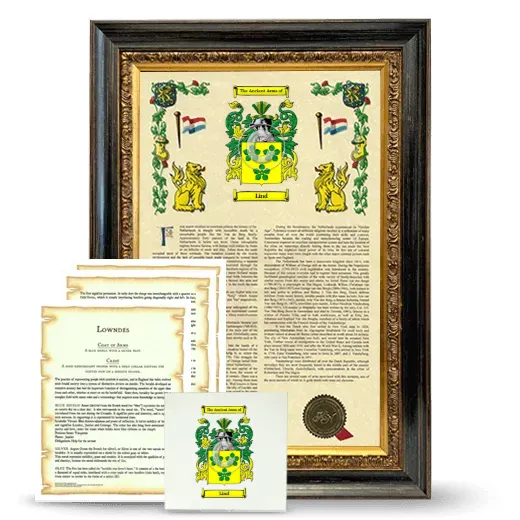 Lind Framed Armorial, Symbolism and Large Tile - Heirloom