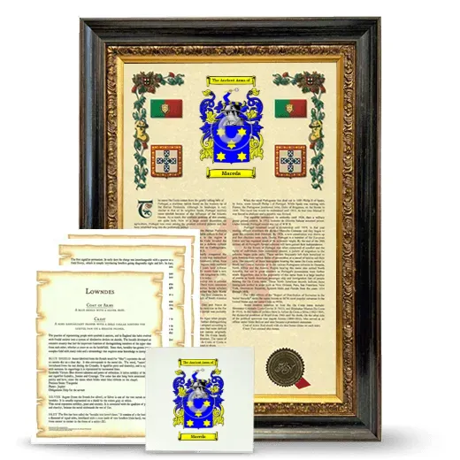 Maceda Framed Armorial, Symbolism and Large Tile - Heirloom