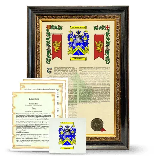 Maidment Framed Armorial, Symbolism and Large Tile - Heirloom
