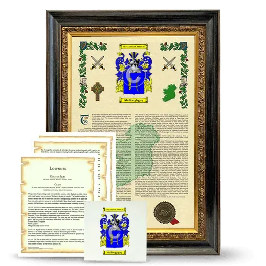 Malloughgny Framed Armorial, Symbolism and Large Tile - Heirloom