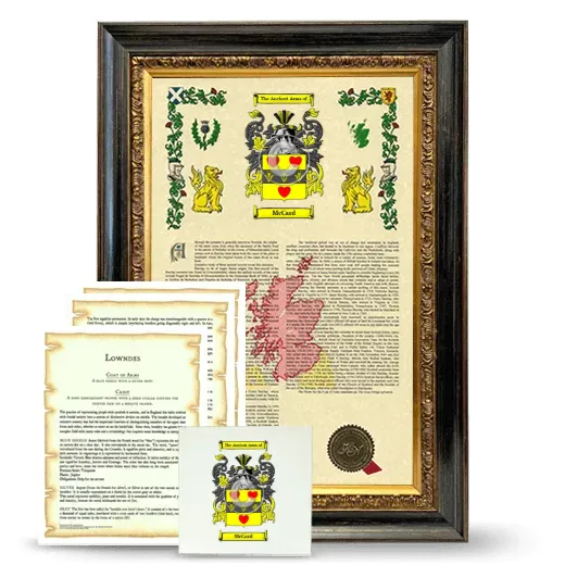 McCard Framed Armorial, Symbolism and Large Tile - Heirloom