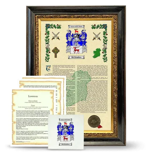 McClenahen Framed Armorial, Symbolism and Large Tile - Heirloom