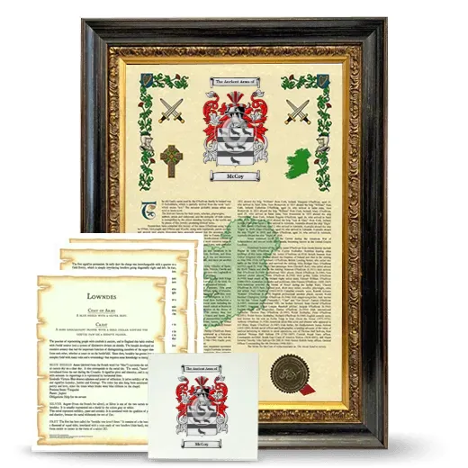 McCoy Framed Armorial, Symbolism and Large Tile - Heirloom