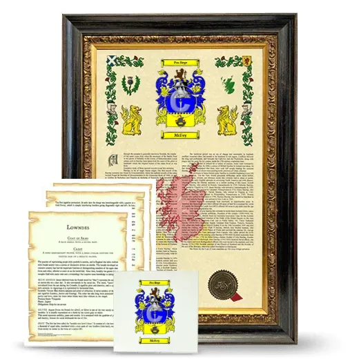 McFey Framed Armorial, Symbolism and Large Tile - Heirloom