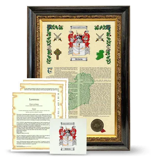 McGavin Framed Armorial, Symbolism and Large Tile - Heirloom