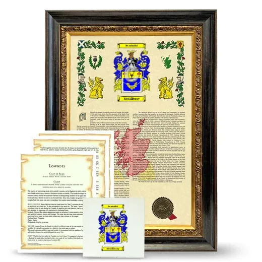 McGillivray Framed Armorial, Symbolism and Large Tile - Heirloom