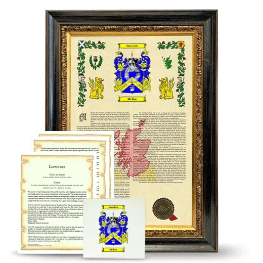 McKee Framed Armorial, Symbolism and Large Tile - Heirloom