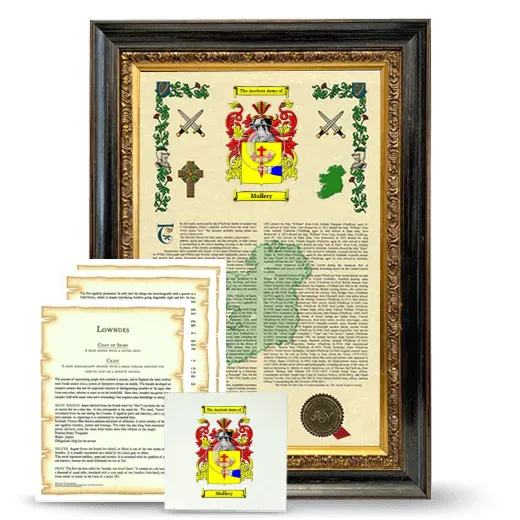 Mullery Framed Armorial, Symbolism and Large Tile - Heirloom