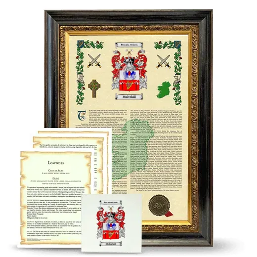 Mulvehill Framed Armorial, Symbolism and Large Tile - Heirloom
