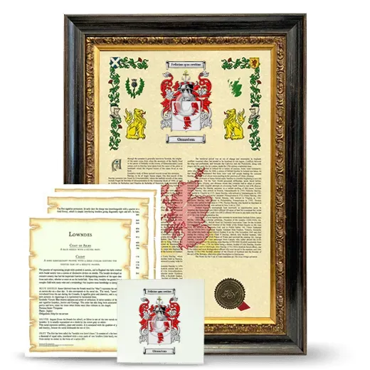 Ormston Framed Armorial, Symbolism and Large Tile - Heirloom