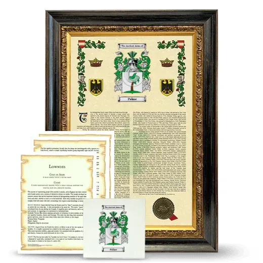 Palme Framed Armorial, Symbolism and Large Tile - Heirloom