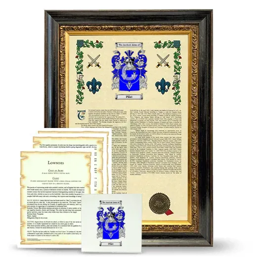 Pilat Framed Armorial, Symbolism and Large Tile - Heirloom