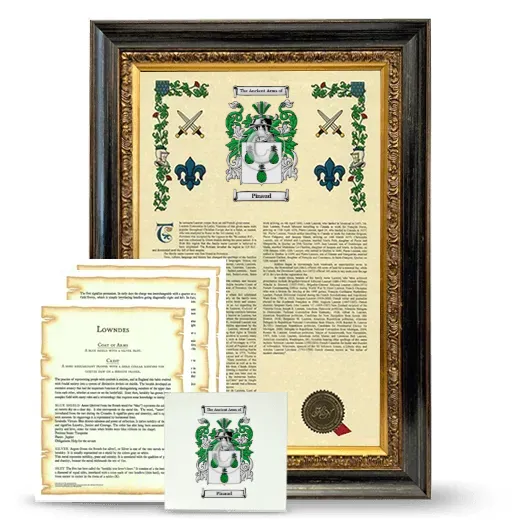 Pinaud Framed Armorial, Symbolism and Large Tile - Heirloom