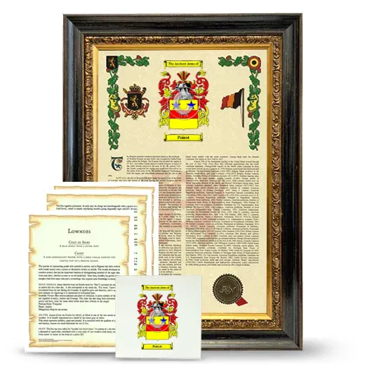Poirot Framed Armorial, Symbolism and Large Tile - Heirloom