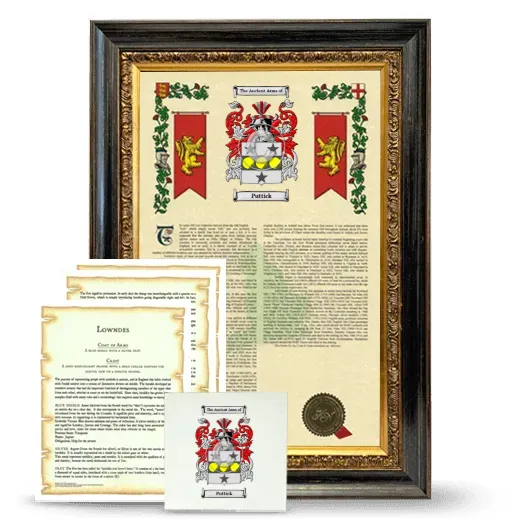 Puttick Framed Armorial, Symbolism and Large Tile - Heirloom