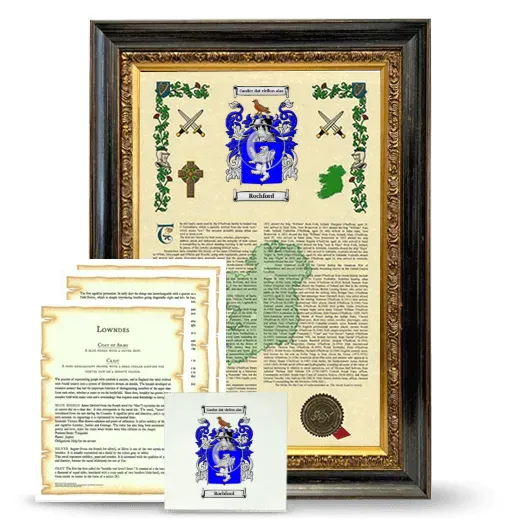 Rochford Framed Armorial, Symbolism and Large Tile - Heirloom
