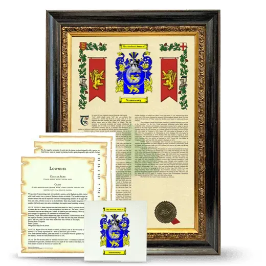 Summerey Framed Armorial, Symbolism and Large Tile - Heirloom