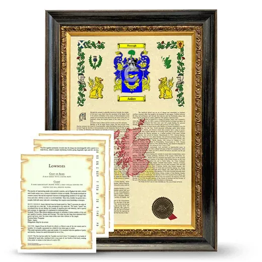 Anker Framed Armorial History and Symbolism - Heirloom