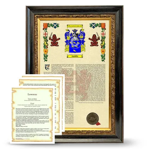 Appleby Framed Armorial History and Symbolism - Heirloom