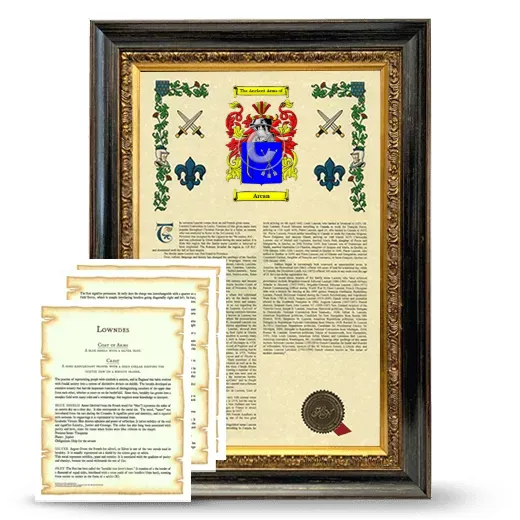 Arcan Framed Armorial History and Symbolism - Heirloom