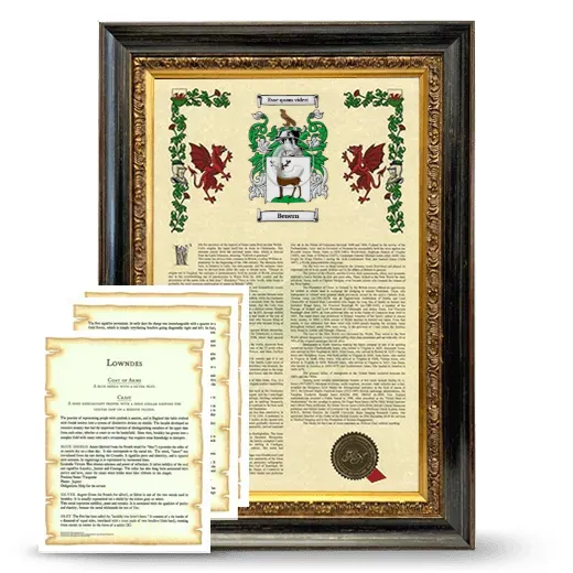 Beuern Framed Armorial History and Symbolism - Heirloom