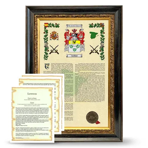 Cardone Framed Armorial History and Symbolism - Heirloom