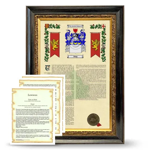 Deag Framed Armorial History and Symbolism - Heirloom