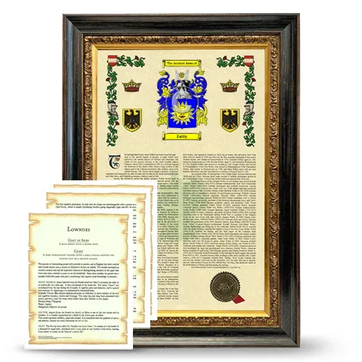 Fatty Framed Armorial History and Symbolism - Heirloom