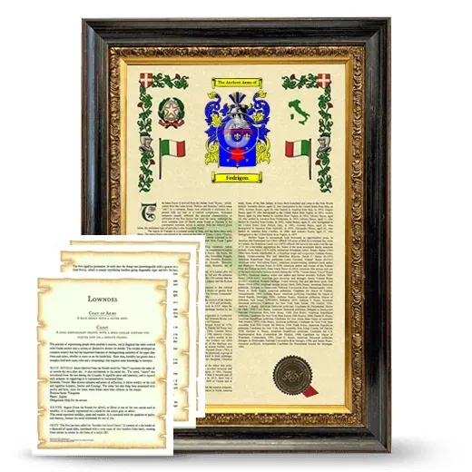 Fedrigon Framed Armorial History and Symbolism - Heirloom