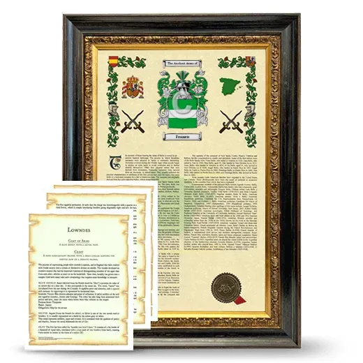 Franco Framed Armorial History and Symbolism - Heirloom