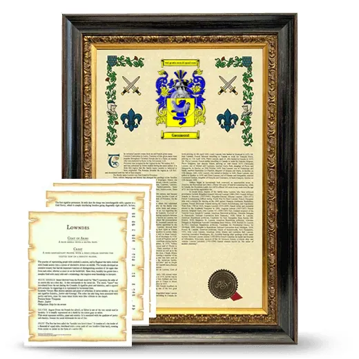 Gaumont Framed Armorial History and Symbolism - Heirloom