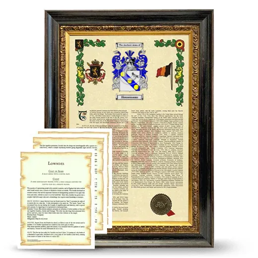 Housemann Framed Armorial History and Symbolism - Heirloom