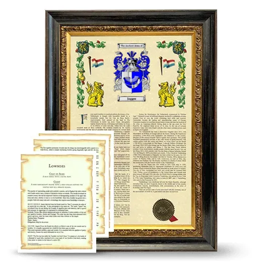 Jagger Framed Armorial History and Symbolism - Heirloom