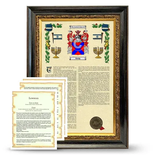 Konig Framed Armorial History and Symbolism - Heirloom