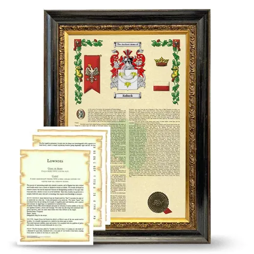 Kuback Framed Armorial History and Symbolism - Heirloom
