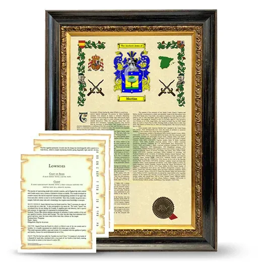 Martins Framed Armorial History and Symbolism - Heirloom