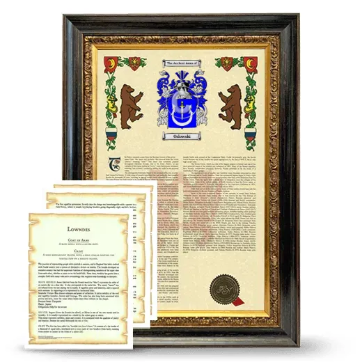 Orlowski Framed Armorial History and Symbolism - Heirloom