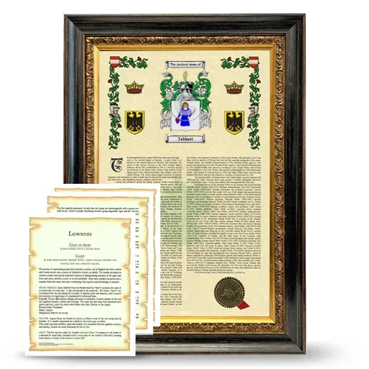 Tabbert Framed Armorial History and Symbolism - Heirloom