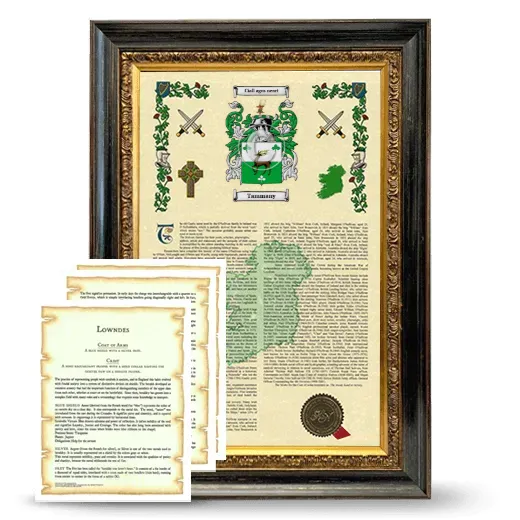 Tammany Framed Armorial History and Symbolism - Heirloom