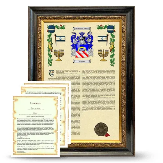 Wagner Framed Armorial History and Symbolism - Heirloom