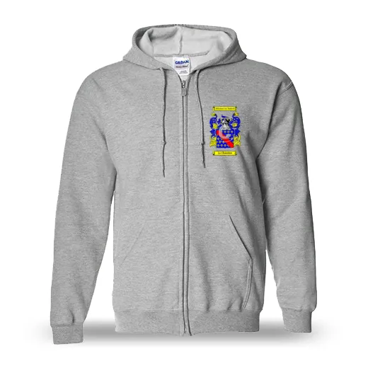 La Chambre Unisex Coat of Arms Zip Sweatshirt