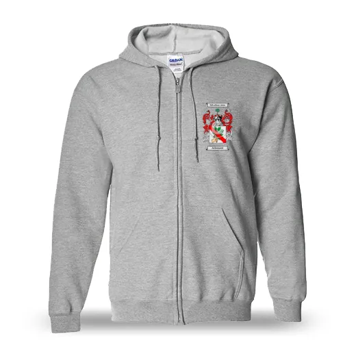 Ackement Unisex Coat of Arms Zip Sweatshirt