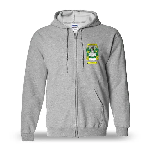 Aillainson Unisex Coat of Arms Zip Sweatshirt