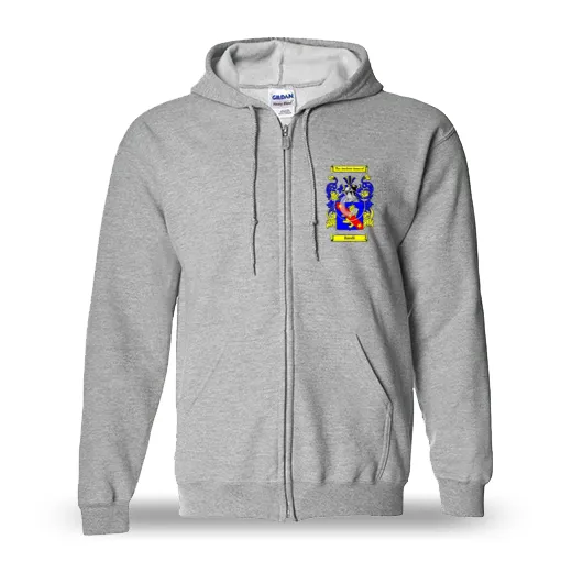 Baudi Unisex Coat of Arms Zip Sweatshirt