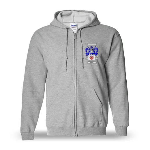 Bodine Unisex Coat of Arms Zip Sweatshirt