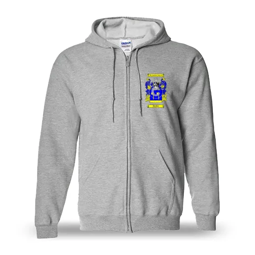 Burden Unisex Coat of Arms Zip Sweatshirt