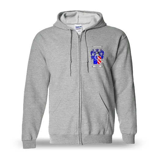 Carrano Unisex Coat of Arms Zip Sweatshirt